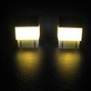 Outdoor Solar LED Lamp Square Column Head Light Waterproof LED Solar Light Stairs Fence Yard Garden Lantern Sunlight Street Lamp