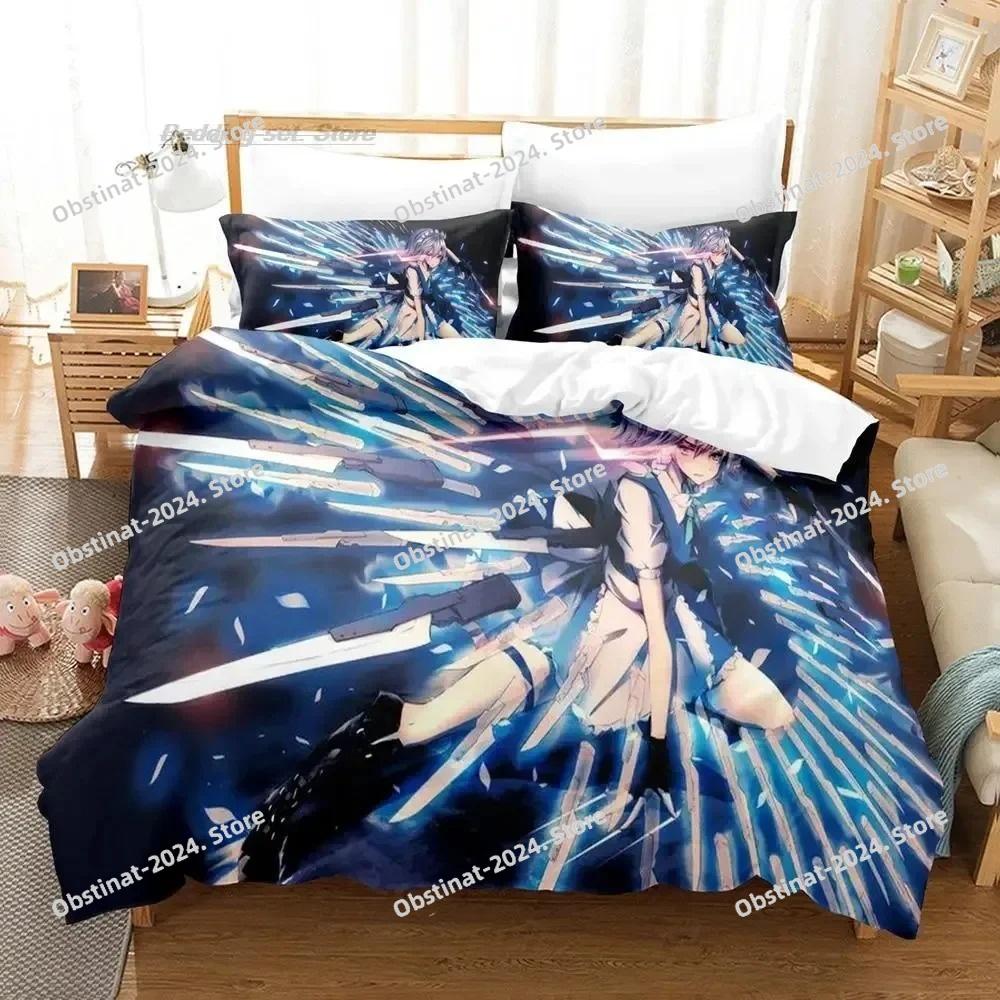 3D Print Kawaii Anime Touhou Project Bedding Set Single Twin Full Queen King Size Bed Set Adult Kid Bedroom Duvet Cover Sets