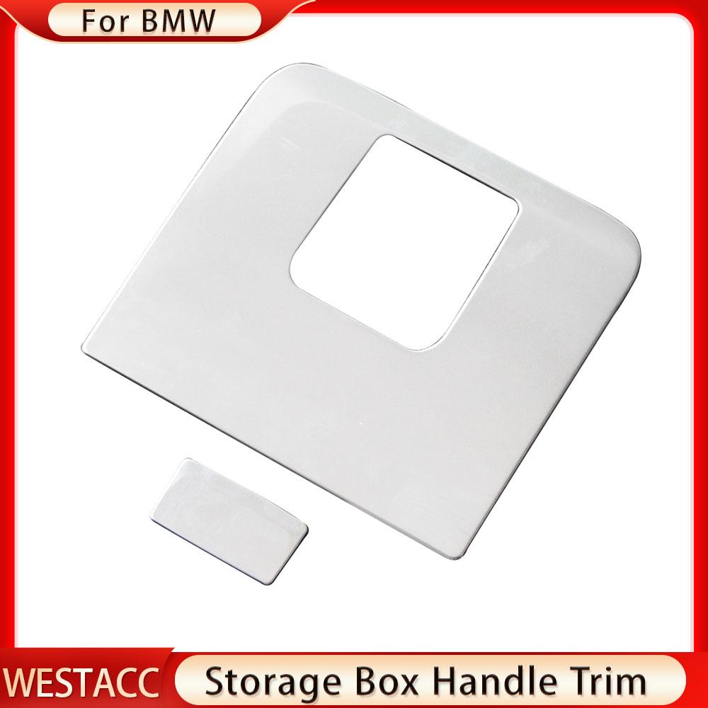 Stainless Steel Car Storage Glove Box Handle Cover Trim Sticker for BMW X3 G01 X4 G02 2018    2022