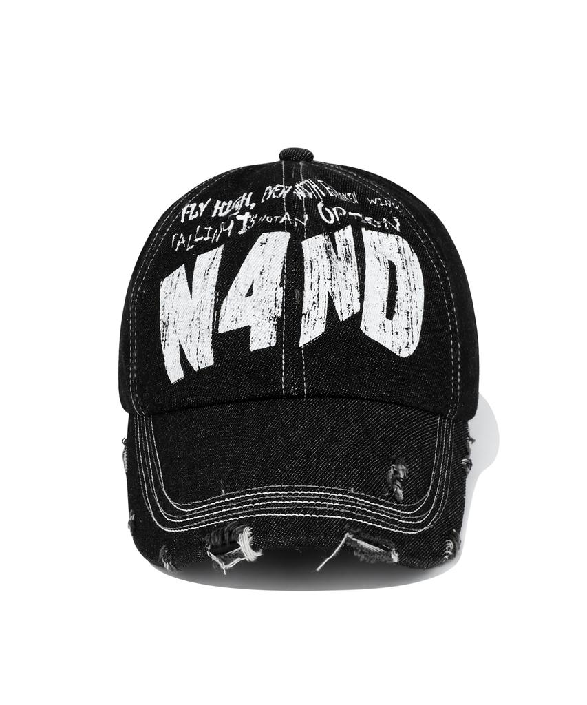 NOT4NERD Broken Wings Denim Ball Cap - Black
