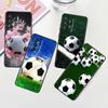 Anime Football Design Phone Case For Samsung A41 A35 A34 A33 A32 A25 A24 A23 A21s A06 A05 A04 A03 Note 10 20 Ultra 5G Black