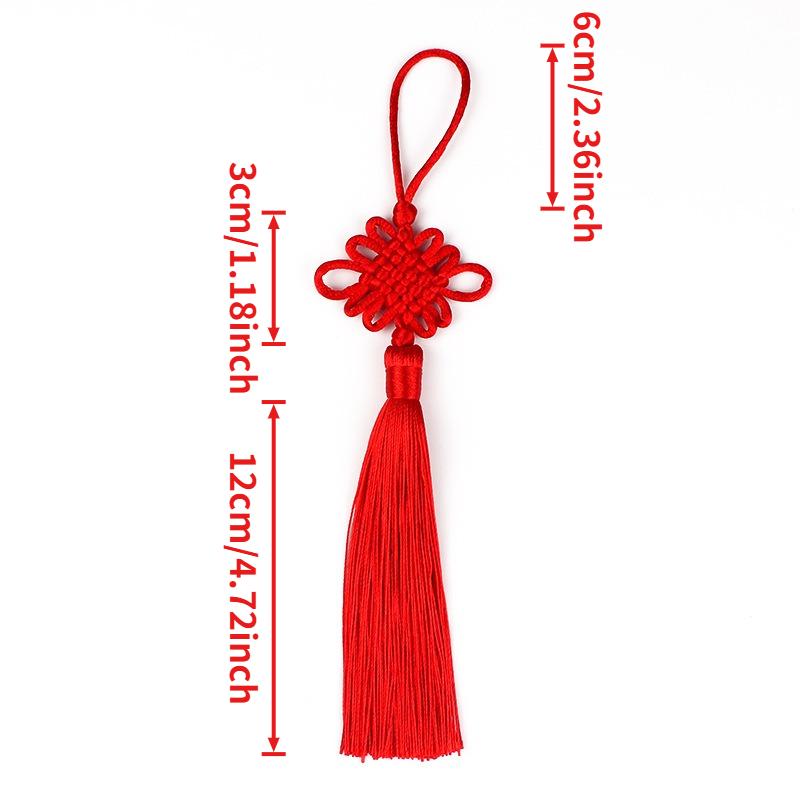 Chinese Knot Wall Hanging Tassel Lucky Feng Shui Door Decor Braided Classic Ornament Asian Home Decor Living Room Festival Gift