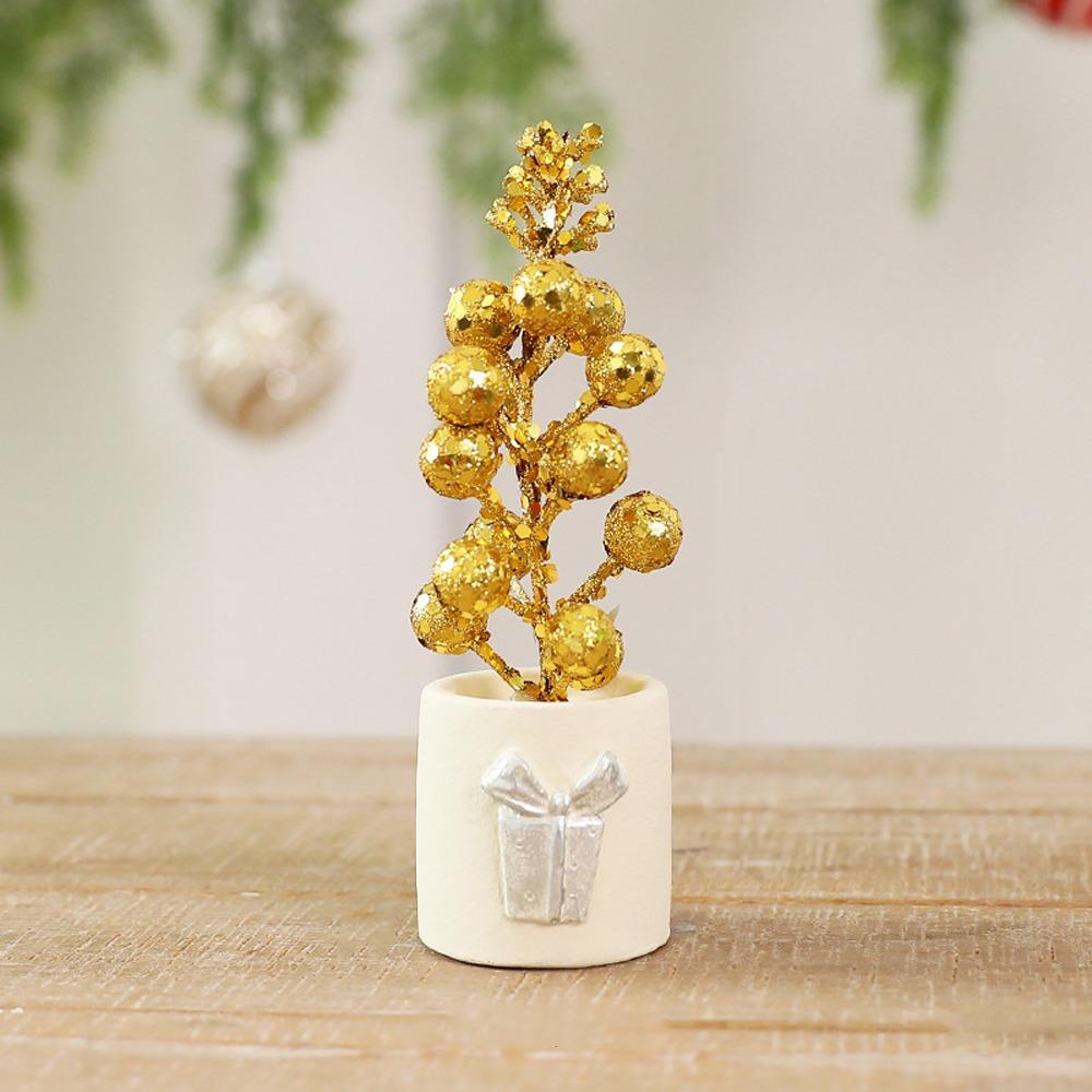 13 Head Christmas Fruit Twig Ornament Sequins Christmas Tree Figurines  Christmas Season