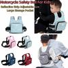With Reflective Strip Motorcycle Seat Vest Strap Adjustable Safety Belt for Kids  Outdoor