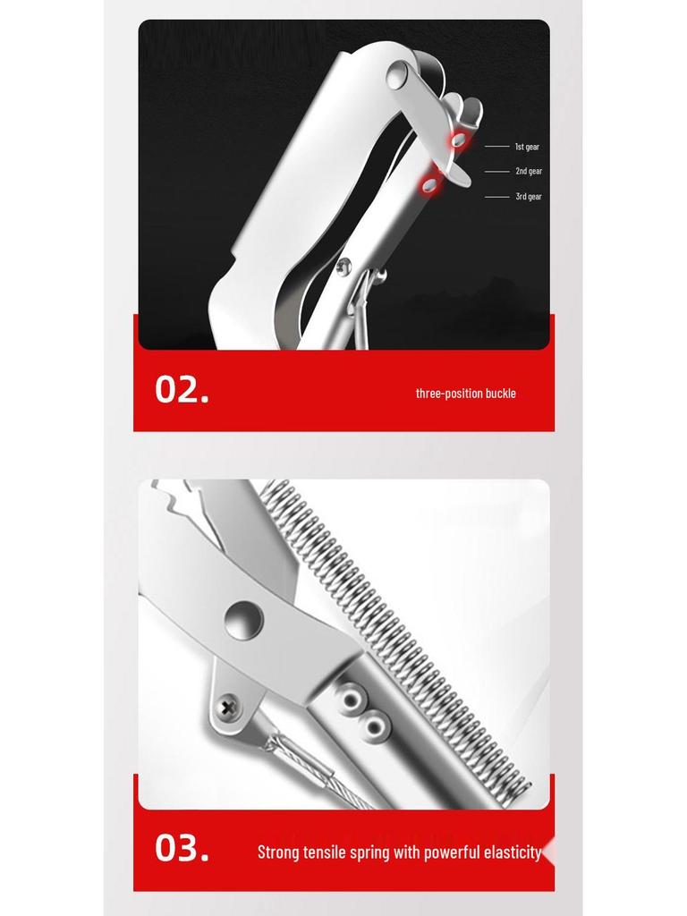 Yellow Eel Clip: Multifunctional, Lengthened, Stainless Steel Crab and Loach Pliers with Non-slip Folding Design.