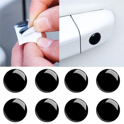 4/20/40ks Univerzální kryt zámku dveří auta Samolepka na klíčovou dírku na dveře auta Samolepící samolepicí štítek s ochranným dekorem