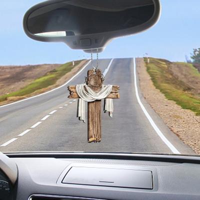 Modisches Auto-Hängeornament, Acryl-Auto-Rückspiegel-Anhänger, Glücksbringer für den Innenraum des Autos, Schlüsselanhänger, einzigartiges Auto-Zubehör