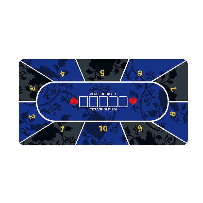 Texas Hold'em Poker Table Mat – Thickened, Non-Slip, Silent, Extra Large for Family Parties