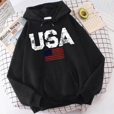 USAPrint Pánské mikiny Hip Hop Harajuku Podzimní Volné Streetwear Fleece Zábavné Ležérní Pánské Mikiny