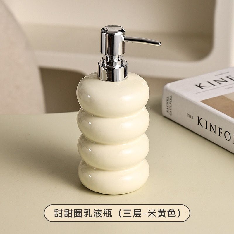 Keramik Handdesinfektionsmittelflasche Haushalt Shampoo Kosmetikwasser Sammelflasche Zuhause Hotel Seifenspender Badezimmerzubehör