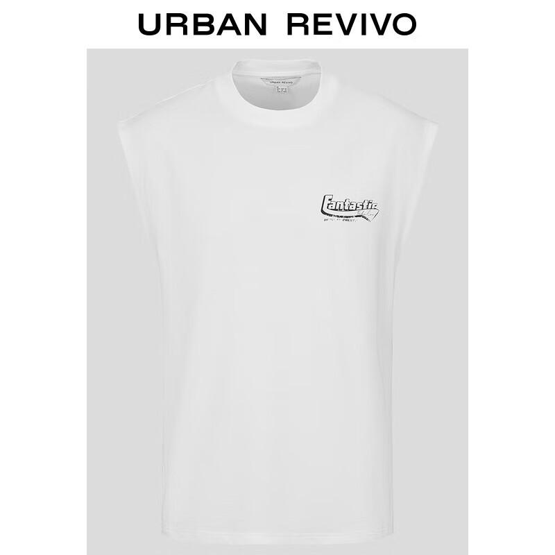 UR Men's Distressed Graphic Cotton Round Neck Vest