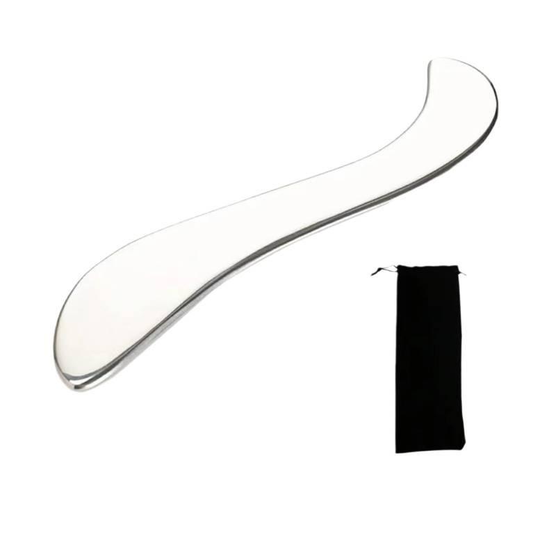 

Steel Gua Stainless Sha Tool Scraping Board S Shaped Scraper Relaxing Muscle чёрный
