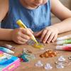 Kids No-Bake Glitter Paint Pen Set - DIY Suncatcher Ornament Kit for Children, Educational Coloring Supplies