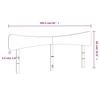 Headboard White 200 cm Solid Pine Wood