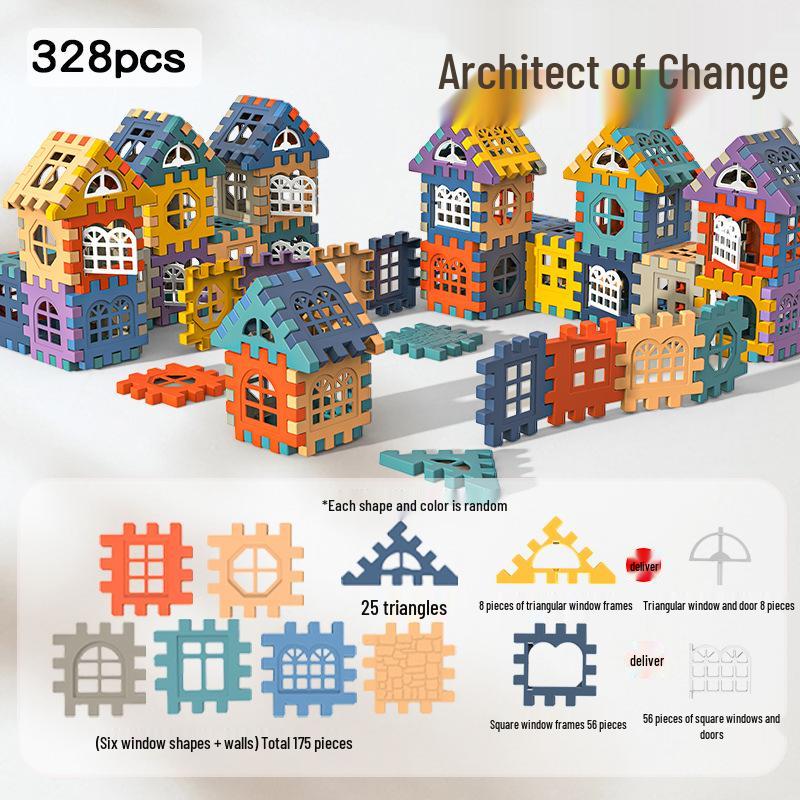 Large Particle Interlocking Building Blocks for Children - Pretend Play Construction Toy for Boys