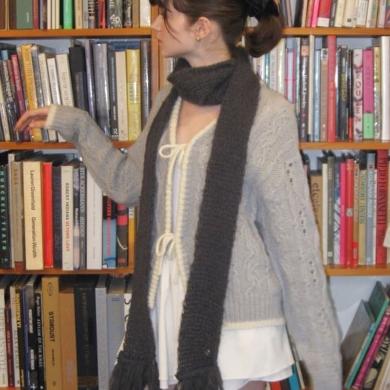 LETTER FROM MOON Shreve Hairy Wool Muffler (3 Colors)