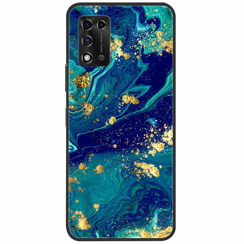 For ZTE Libero 5G II Case Marble Soft Silicone Protective Back Covers for ZTE Libero 5G III A202ZT 2022 5GIII Flower Coque TPU