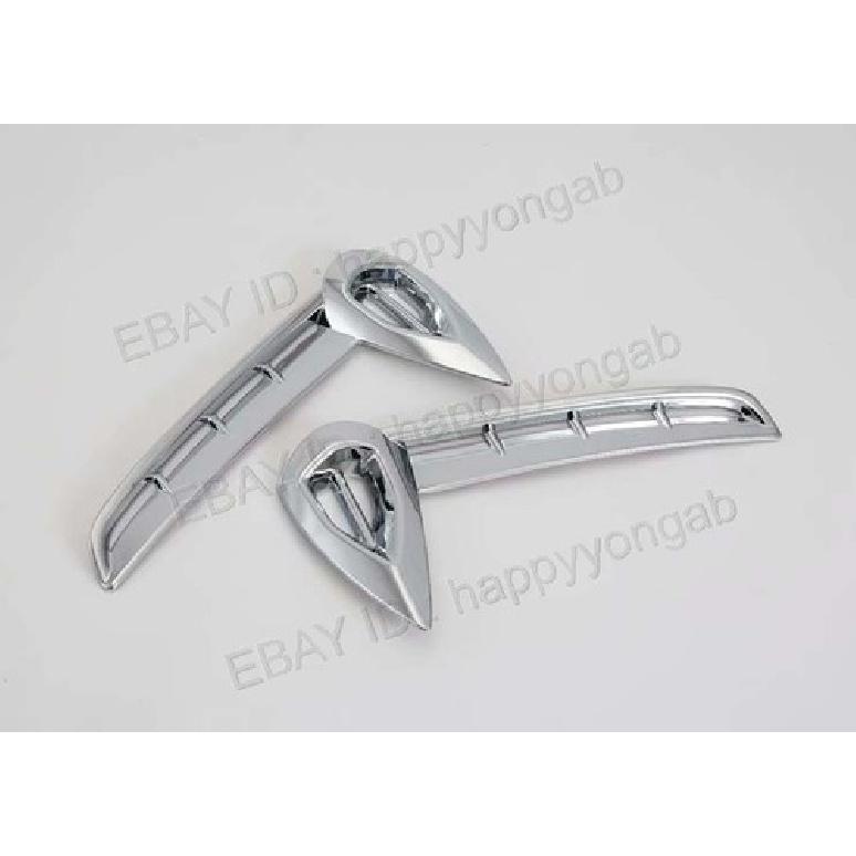 2X Chrome Front Fog Light Frame Cover Trim For -2024 Lexus UX 200 250h ABS