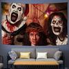 TTerrifier 3 Horror-Clown Film Gedruckter Wandteppich Indischer Buddha Wanddekoration Hexerei Böhmisch Hippie Dekor Decke