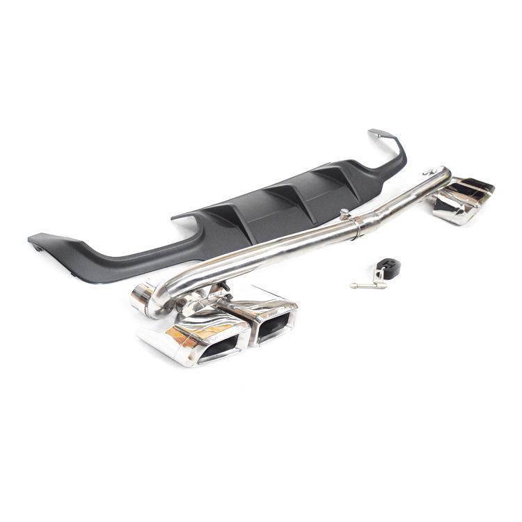 Mercedes-Benz C-Class W204 Modified C63 E63 Oval/Square Exhaust Tailpipe