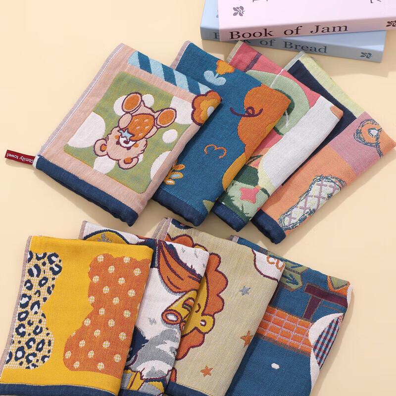 Kids Cartoon Hanging Gauze Hand Towel