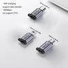 Adaptateur Convertisseur TypeC vers Micro USB 18W Connecteur en Alliage d'Aluminium 480 Mbps pour Appareil Photo Numérique, Récepteur GPS avec Dragonne