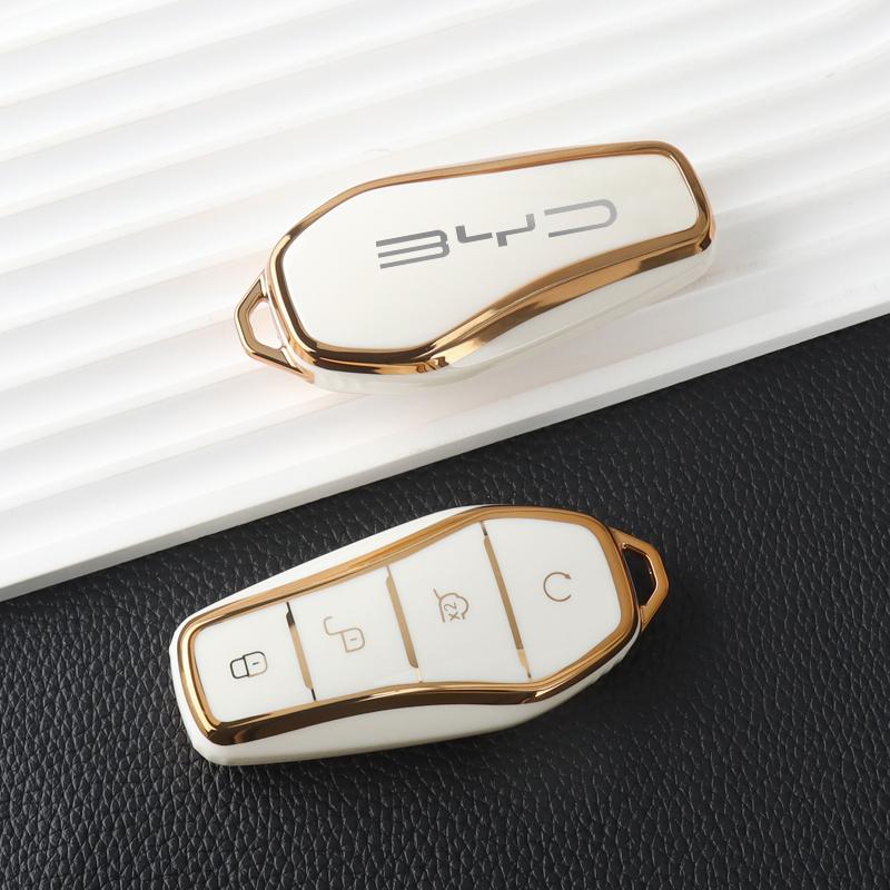 

TPU Car Key Case for BYD Atto 3 Song Plus Seal Han EV Dolphin Qin Plus U Dmi Soft Transparent Protection Key Cover Accessories