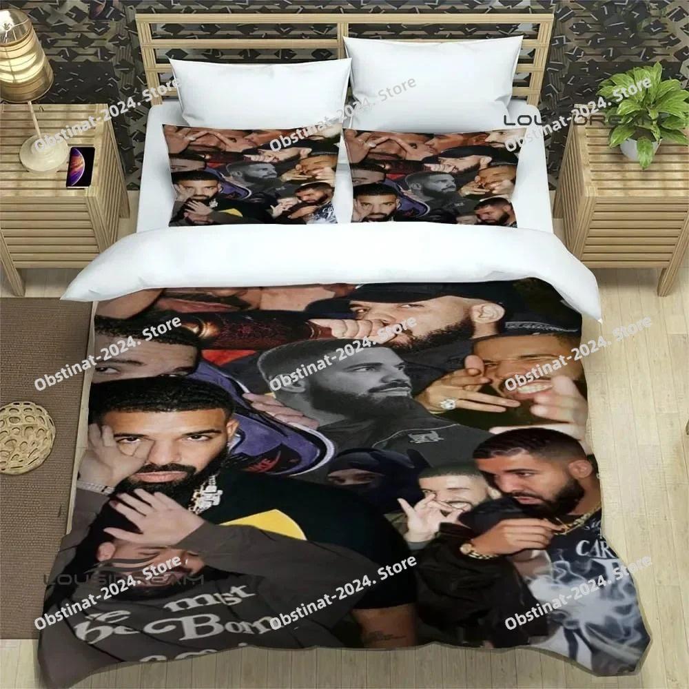 Rapper Drake 3D printed Bedding Sets exquisite bed supplies set duvet cover bed comforter set bedding set luxury birthday gift