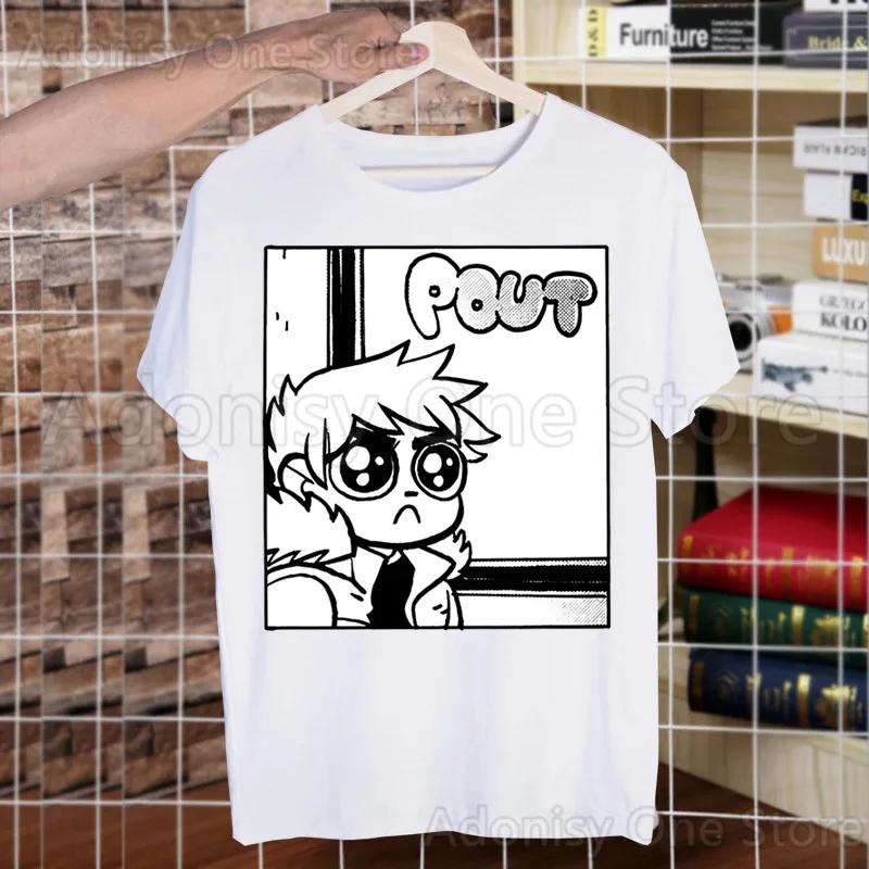 Scott Pilgrim Men's Casual Printing Men's T-shirt High-fashioned Short-sleeved T-shirt Men Shirt T Shirt