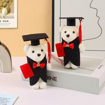 Graduation Season Bachelor Bear Plush Toy Doctor Cap Bear Toy  School Graduate Gifts
