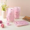 Durable Pink Bows Print Plastic Storage Bags For Jewelry Accessories Rainy Day Protections Pouches
