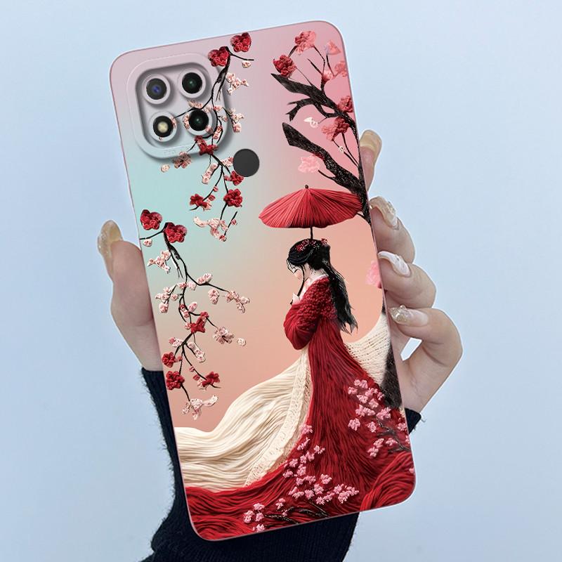 Fashion Simplicity Phone Case For Xiaomi Redmi 9C NFC Soft Liquid Silicone Fundas Redmi9C Redmi 9 C Camera Protection Cover Case