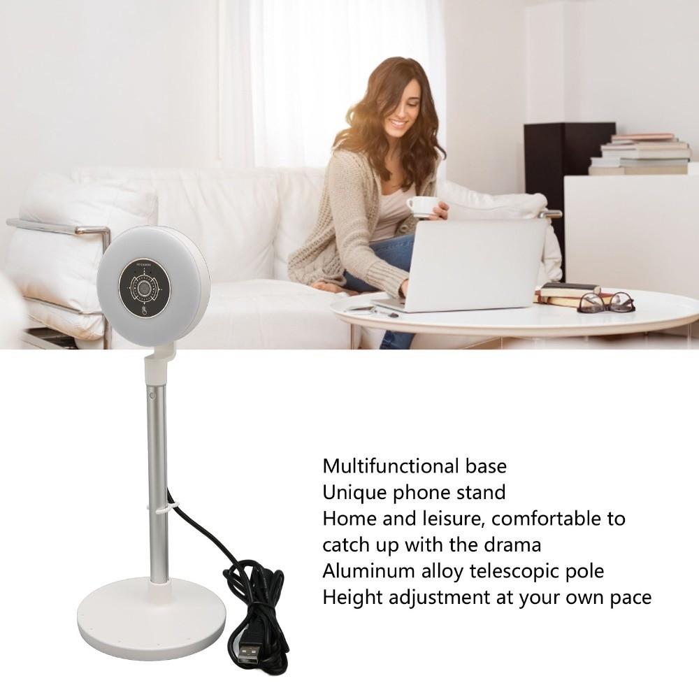 3 Adjustable Light Modes HD Webcam with Fill Light & Phone Holder USB Webcam Online Course