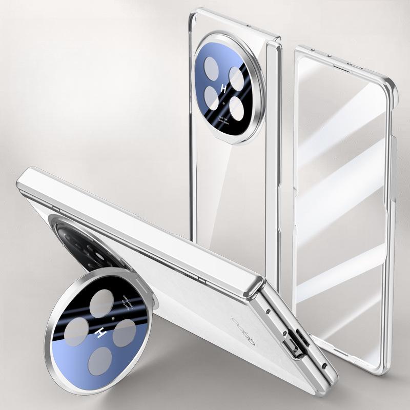 Applicable To The Oppofindn5 Phone Case, Film, All-inclusive Lens, N5 Folding Magnetic Central Axis Hinge, Electroplated