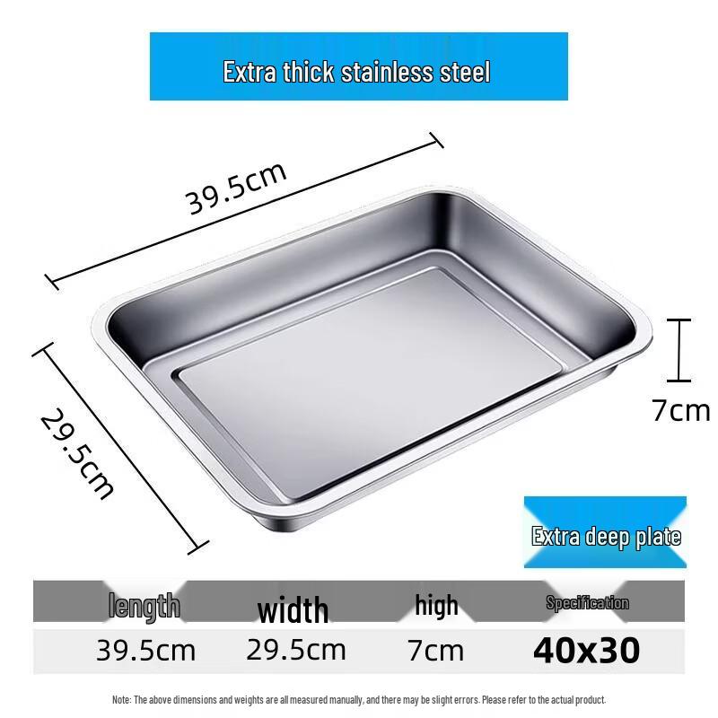 Stainless Steel Rectangular Multi-Purpose Serving Tray