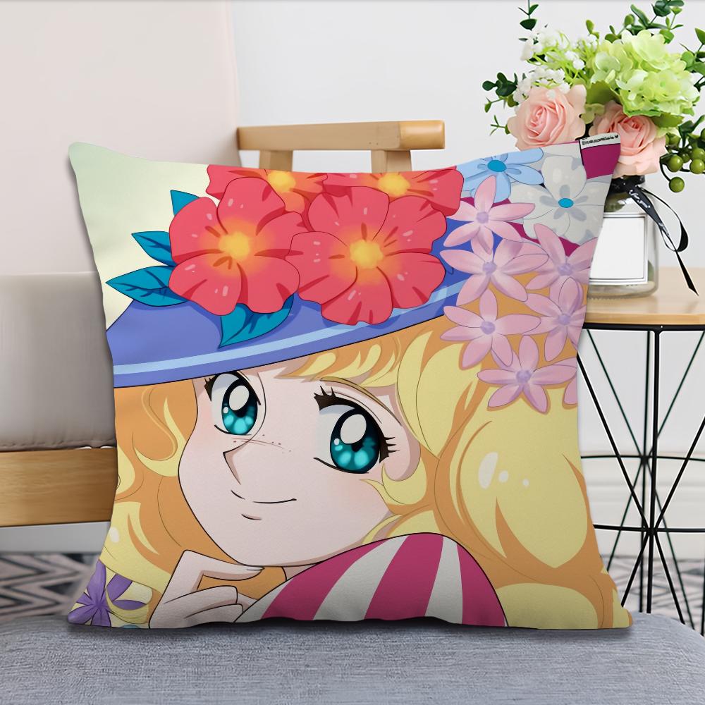 Soft Comfortable Candy Pillow Anime Caeroon Case for Cute Sofa Living Room Home Office Decor Protective Candy Sweet Covers