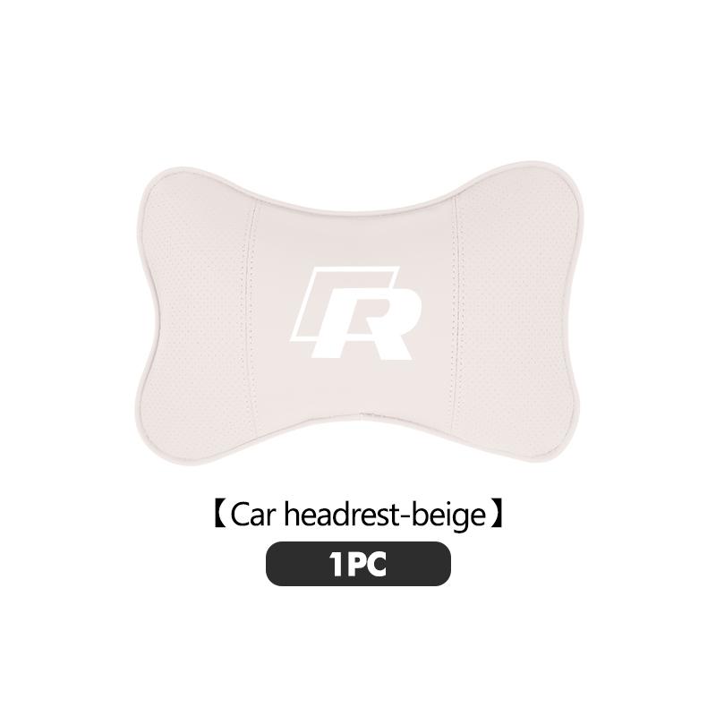 Breathable Leather Car Headrest Pillow Lumbar Support Pad For Volkswagen VW Tiguan CC Jetta Polo Golf 4 5 6 Passat B5 B6 B7 CCNI9