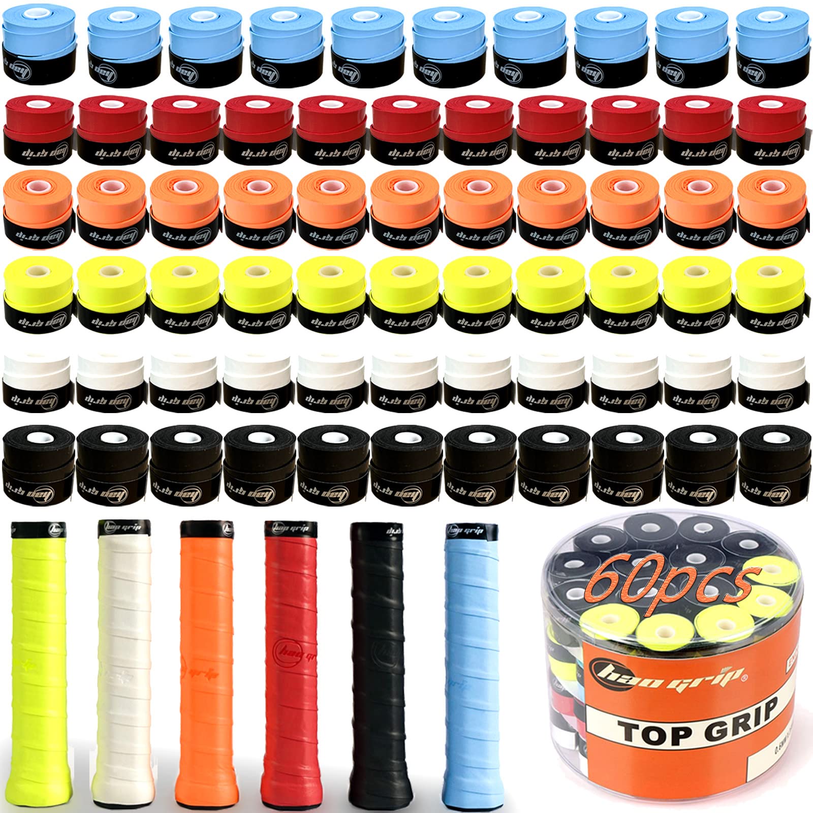 

Wet Grip, Long-Length, Sweat-Absorbing (6 Colors, 60 Pieces)
