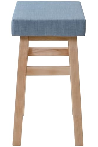AZUMAYA Vanbi Stool, Light Blue (CL-785CWB)