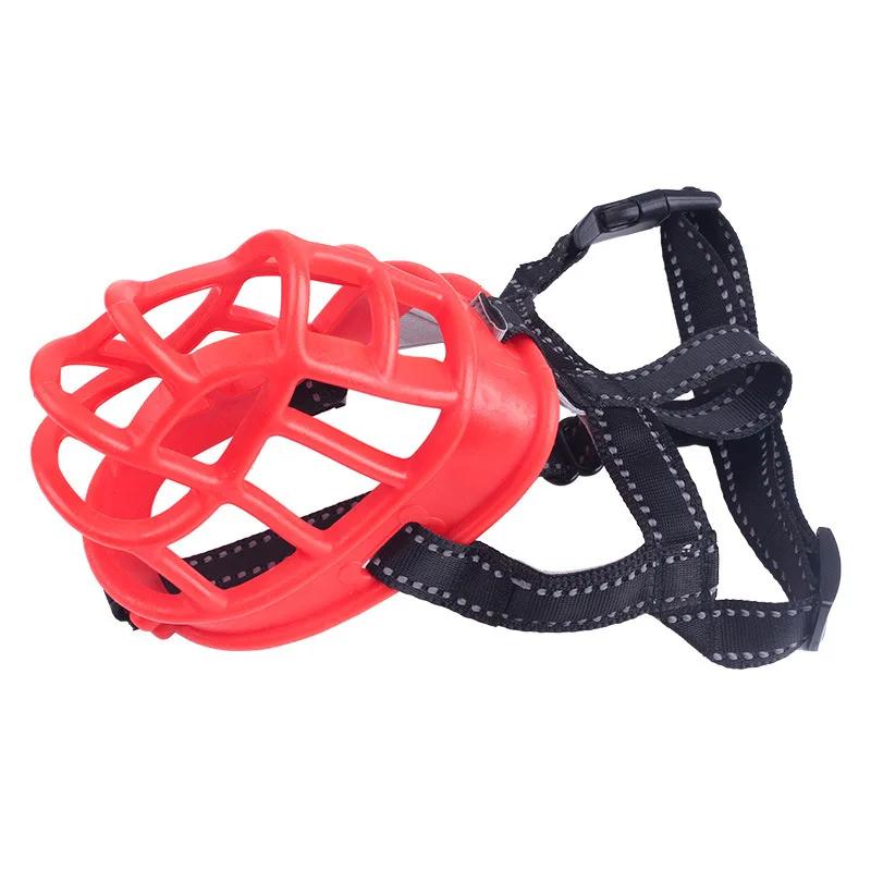 Safe and Non-toxic Pet Muzzle for Medium Large Dogs Reflective Big Dog Basket Mask Anti Barking Alaskan Hound mascotas Supplies