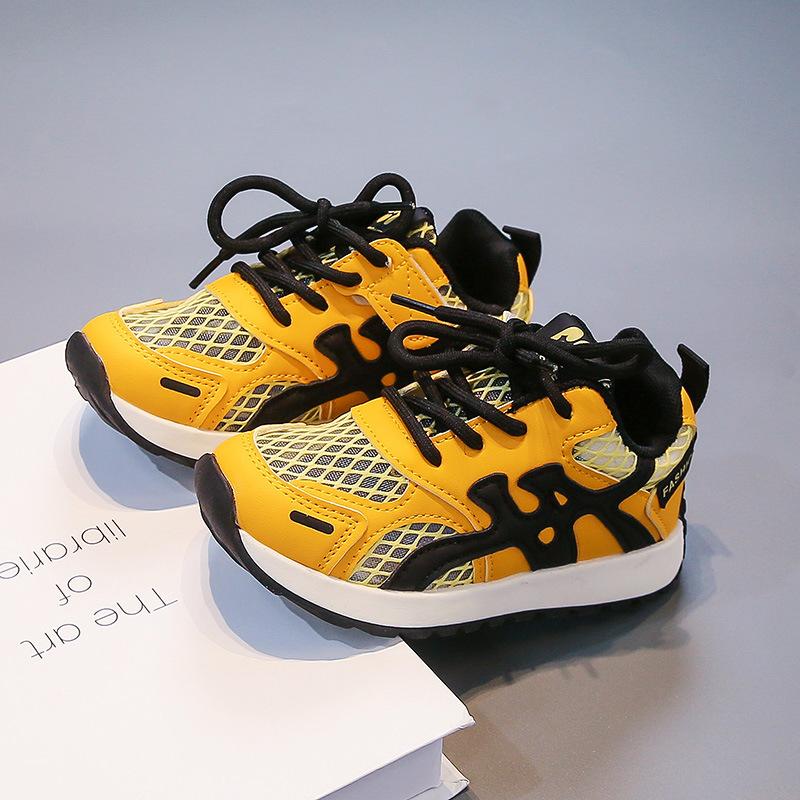 Popular single net breathable sports shoes 2025 summer new fashion versatile boys baby casual shoes girls single shoes