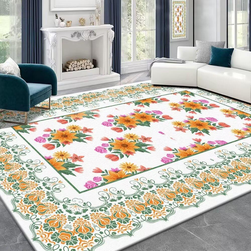 Koberec Obývací pokoj Nový Bez praní Lze otřít Lehký luxusní Luxusní Plyšový Francouzský Retro Ložnice Postelová deka Podložka na konferenční stolek