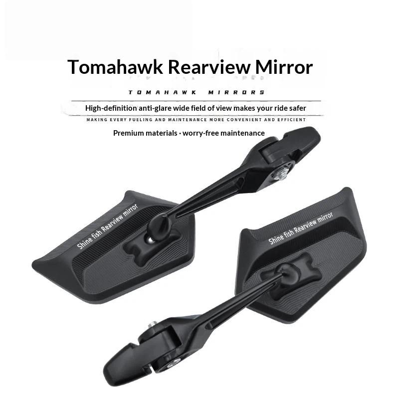 Motorcycle Rearview Mirror High Definition Anti Glare Wide Angle Adjustable Rear View Mirror for Street Sports Motorbike