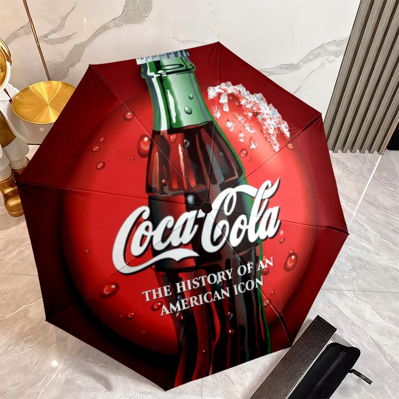 Christmas Gift Halloween Theme Bear Truck Coca Cola umbrella is suitable for all seasons, including home travel and outdoor activities Y13
