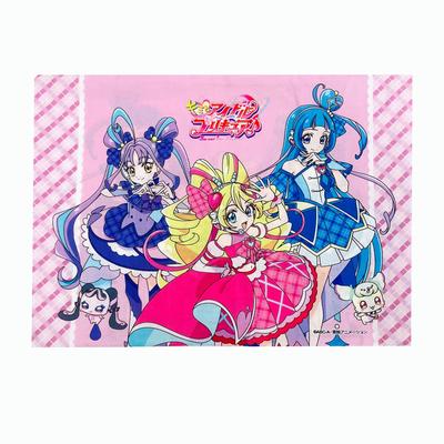 MORIPiLO PreCure Pillow Cover and Idol Pink Pillow Cotton Washable Plush Cushion Goods Toy Cute Low Small Soft 40x30x10cm Character Pillow Morishita