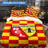 Racing Club De Lens Crest 3pcs Bedding,Including 1pc Duvet Cover And 2pcs Pillowcases Perfect for Christmas,Ideal for Bedroom, Dormitory