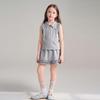 Montagut Girls' Summer Ruffled Polo Top and Skirt Set