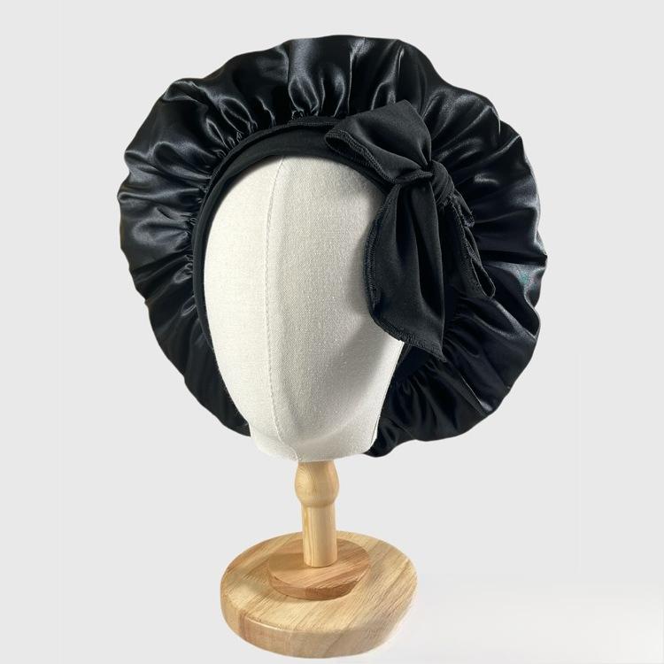 

1PC Chiffon Bath Cap - for Sleeping - Large Adjustable Headband Hairband - Suitable for Curly Hair - Hairpin