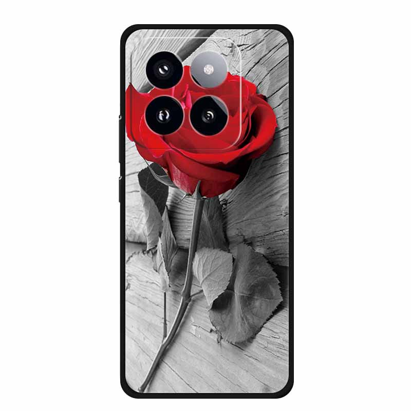 For Xiaomi 14T PRO Case Luxury Soft Silicone TPU Phone Cases Back Cover For Xiaomi14T Bumper Protective Shockproof Love fundas
