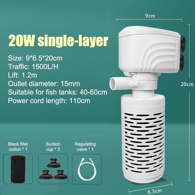 3 v 1 Akvarijní filtrační čerpadlo Tiché akvarijní ponorné vzduchové kyslíkové provzdušňovací čerpadlo Akvarijní vzduchové čerpadlo Čerpadlo pro výměnu vody Vlnotvorné čerpadlo